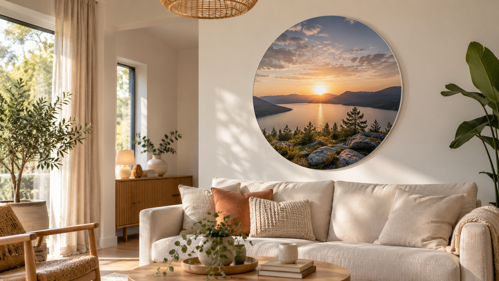 Foto op Forex als ronde wanddecoratie