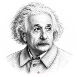 Muurcirkel Albert Einstein