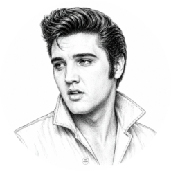 Muurcirkel Elvis Presley