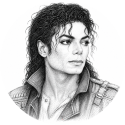 Muurcirkel Michael Jackson