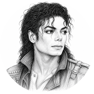 Muurcirkel Michael Jackson