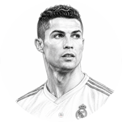 Muurcirkel Ronaldo