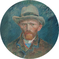 Muurcirkel Zelfportret Vincent van Gogh